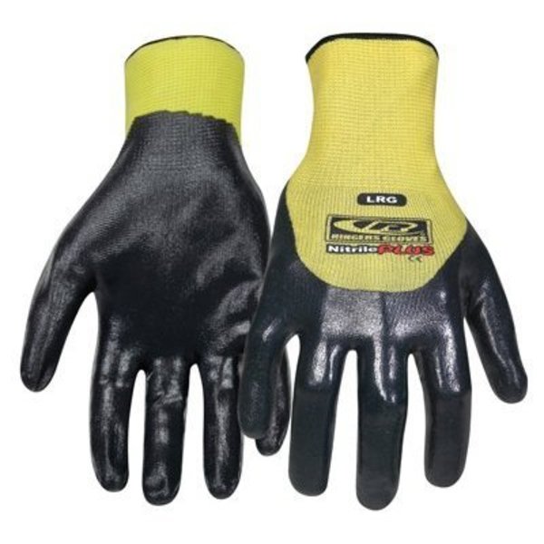 Ringers Gloves NITRILE  PLUS 3/4 DIP YELLOW S* RG023-08
